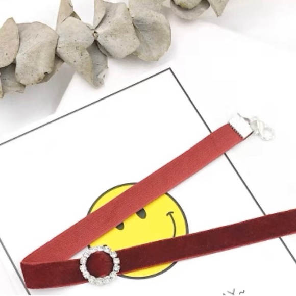 Brand New Red Wine Col Choker - Picture 3 of 4